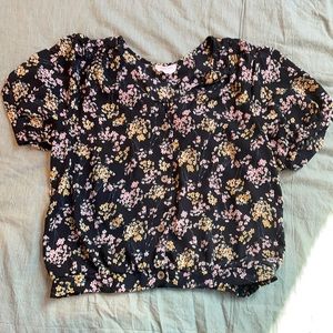 Floral Short Sleeve Top